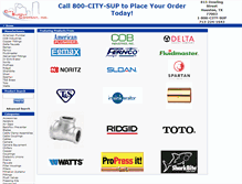 Tablet Screenshot of citysupplyplumbing.com